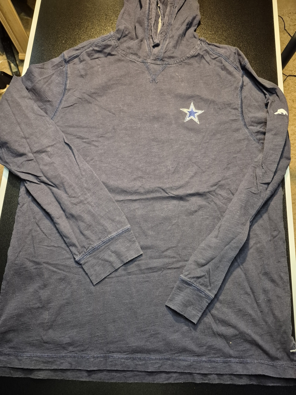 Tommy Bahama Navy Hoodie with Dallad Cowboys Logo